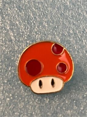 Red Mushroom Enamel Pin - Kids Accessories